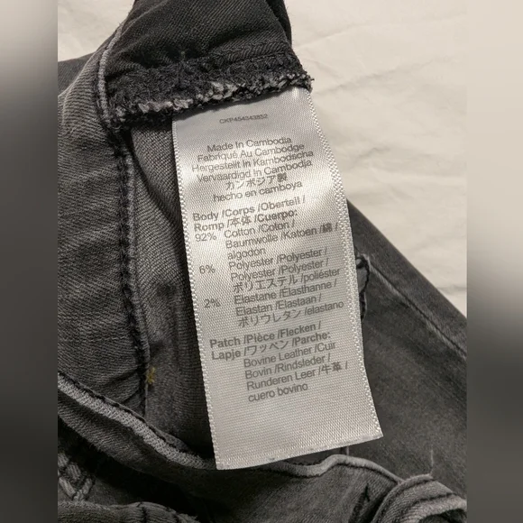 Madewell Women's Mid Rise Distressed Skinny Jeans Gray Black Denim Size 30 - Picture 8 of 9